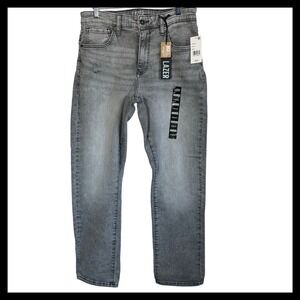 NWT Lazer Mens Straight Fit Jeans Orion Grey Distressed ML83654 32x30 NEW